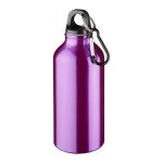 Borraccia sportiva con moschettone 400ml viola