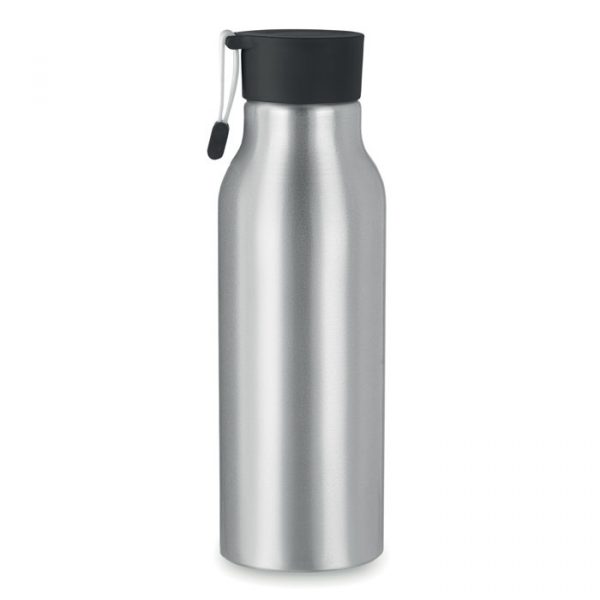 BOTTIGLIA IN ALLUMINIO 500ml tappo nero