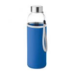 Bottiglia in Vetro 500ML con Custodia blu