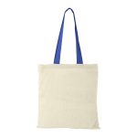 Shopper Cotone Naturale Manici Colorati 100gr blu