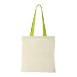 Shopper Cotone Naturale Manici Colorati 100gr lime