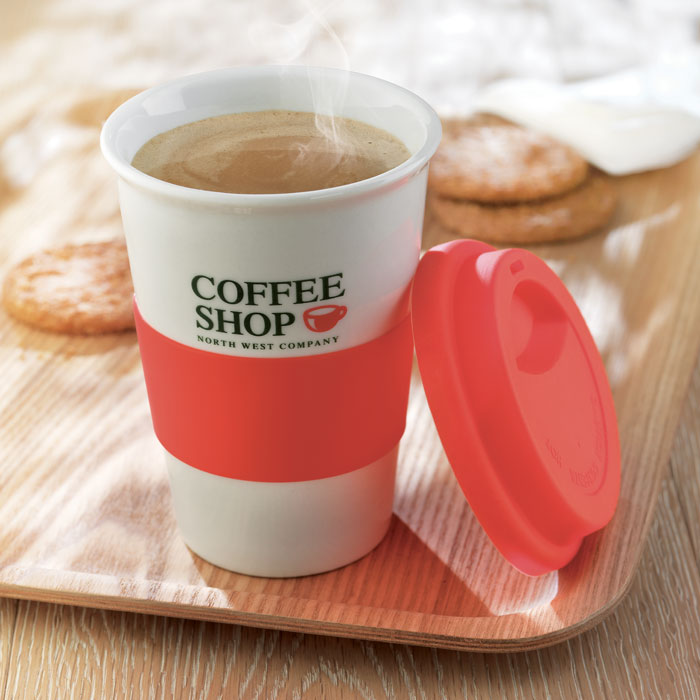 Tazza Caffè Americano in Ceramica e Silicone