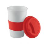 Tazza con Coperchio in Ceramica e Silicone interno