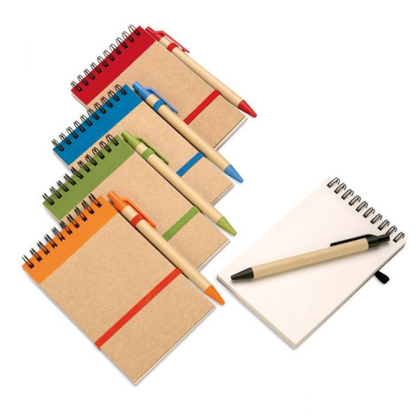 Bloc Notes Eco A6 con Penna