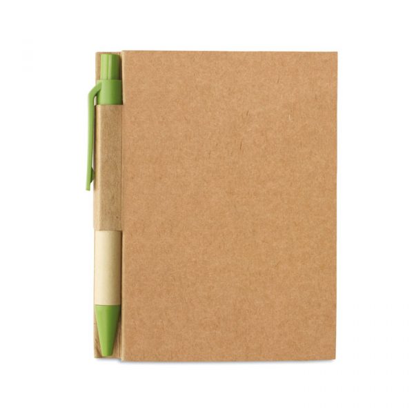 Notes A7 con Penna in Carta Riciclata lime