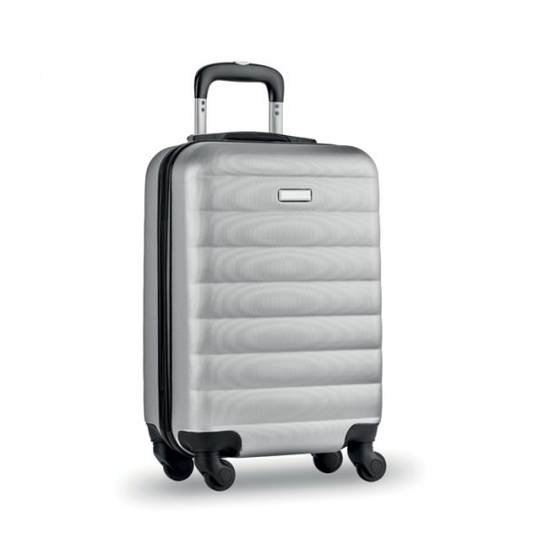 Trolley Cabina Rigido 40L Personalizzato argento