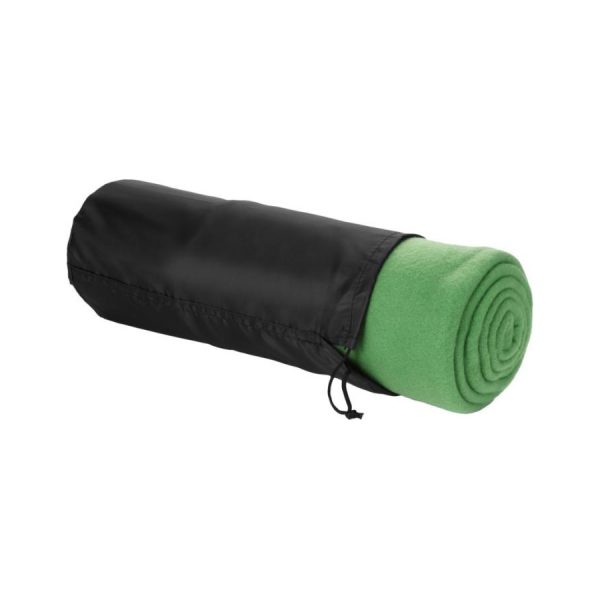 Coperta in Pile con Custodia Personalizzata verde