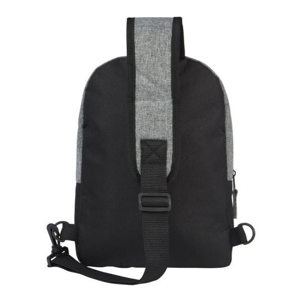 Zaini Monospalla RPET personalizzati con Logo back